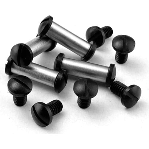 2pieces M4 half round head screw for DIY Knife handle parts Stainless steel screw modified knife embryo making accessories