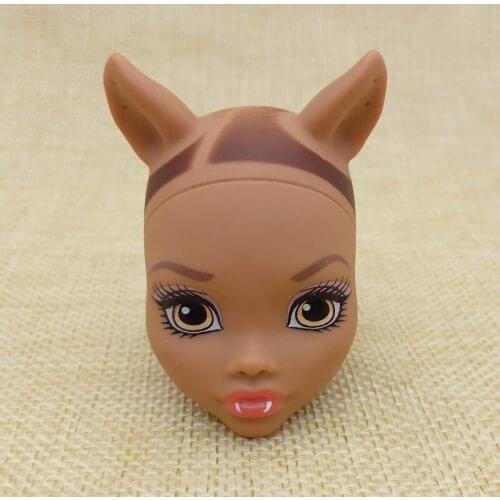 1/6 DIY Makeup Doll Head For Monster High Doll BJD Dolls Demon Monster Head Without Hair Doll Accessories Kids Toy