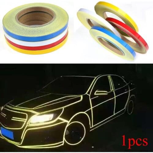 1cm*5m Car stickers Reflective Stickers Adhesive Tape for Tesla MODEL S ROADSTER MODEL X car styling Accessories