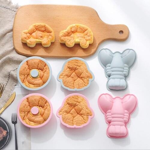 2PC Easter DIY Silicone Cake Mold DIY Gift Chocolate Cookie Baking Mould Dessert Maker Ice Tray Ice Cream Mold Kitchen Tools