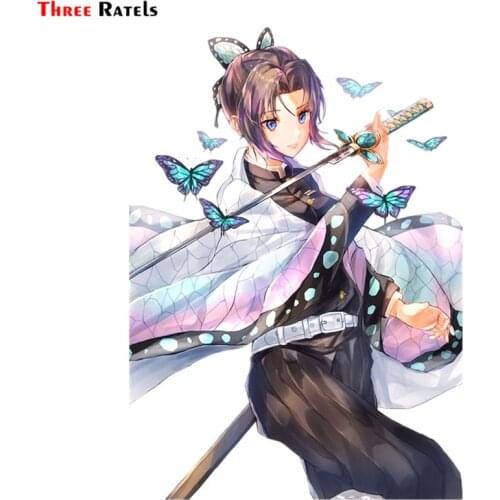 Three Ratels FC479 Demon Slayer Shinobu Kocho 3D Poster Cartoon Anime Car Hood Sticker Wallpaper Decal