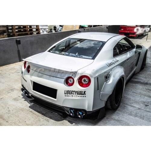 Car Accessories Fiber Glass FPR Rear Trunk Spoiler Fit For 2008-2015 R35 GTR CBA DBA LB Ver 2 Style Trunk Spoiler Wing