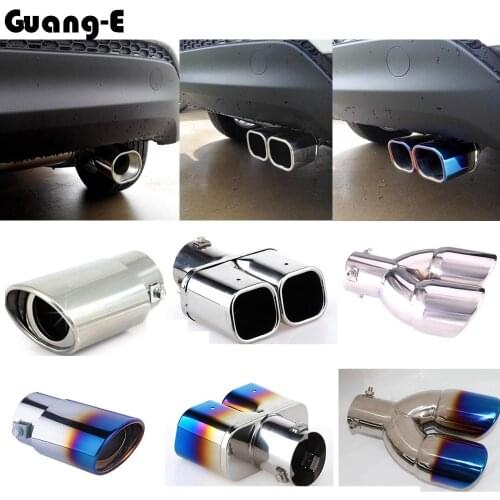 Car frame muffler exterior end pipe dedicate stainless steel exhaust tip tail outlet 1pcs for Hyundai Tucson 2015 2016 2017 2018