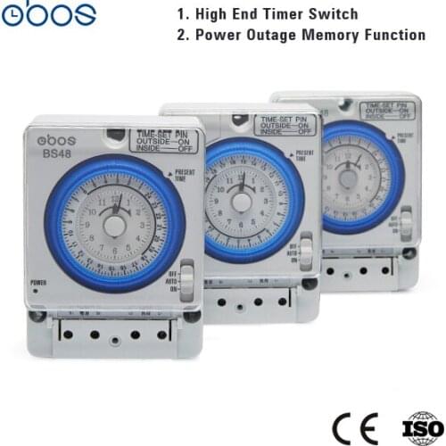 Free shipping 110V high end Power outages memory mechanica timer switch with set up 96 times per day time set range 15min 2018