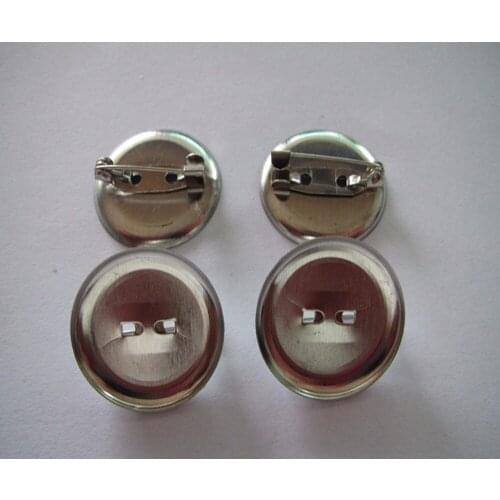 Free shipping 23.5mm safety Pin diy silver brooch whosale price can customed 100pcs