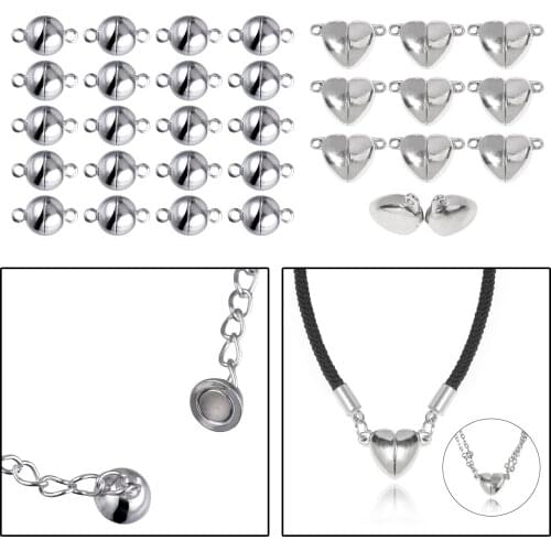 Locking Strong Magnetic Clasp Closures Connector Chain Extenders Hook for Necklace Bracelet Making Accessories
