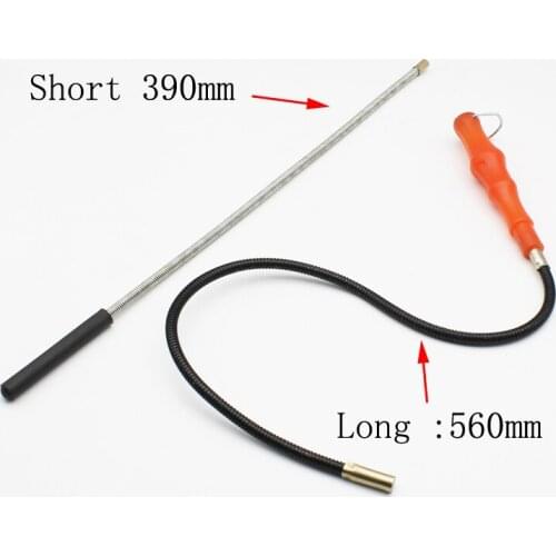 E0323 Magnet Long Reach Spring Grip 390/560mm Foldable Strong Magnetic Pickup Tool Flexible Magnetic Claws Pick Up Portable Hand