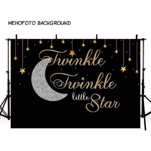 Photography backdrop Twinkle Little Star Wedding Birthday party Custom Banner Baby Shower Photo Studio Backdrop Background