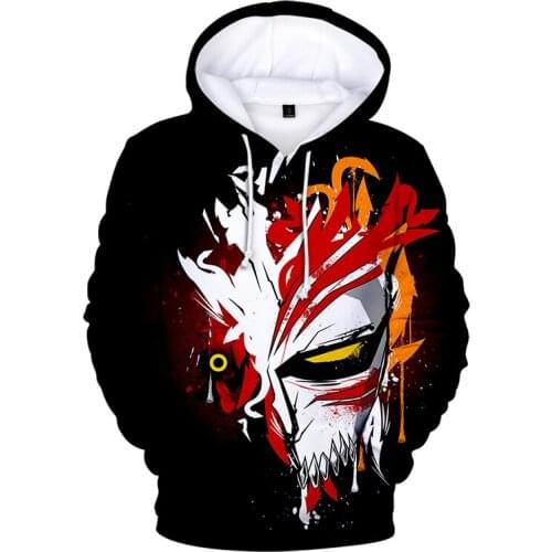 Bleach 3D Hoodies Men Fashion Sweathirts Women Hip Hop Casual Sweatshirts Harajuku Plus Size 3D Print Bleach Hoodie Pullover