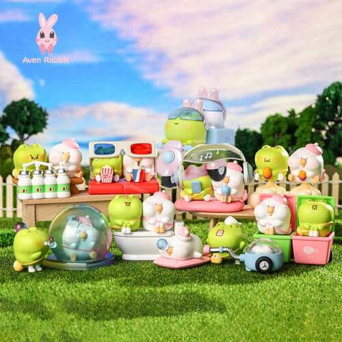 Toby and the Frog Friends Blind Box Toys for Girls Figures Action Surprise Box Guess Bag Caja Sorpresa Model Doll Birthday Gift