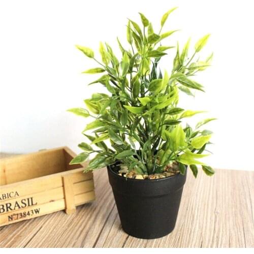 Artificial plant plastic grass potted flower Fake landscape tree potted for wedding home decorative plant simulation flowers