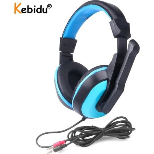 Kebidu Mini Stereo Eraphone Game Headphones Gamers Headset With Microphones For PC Computer