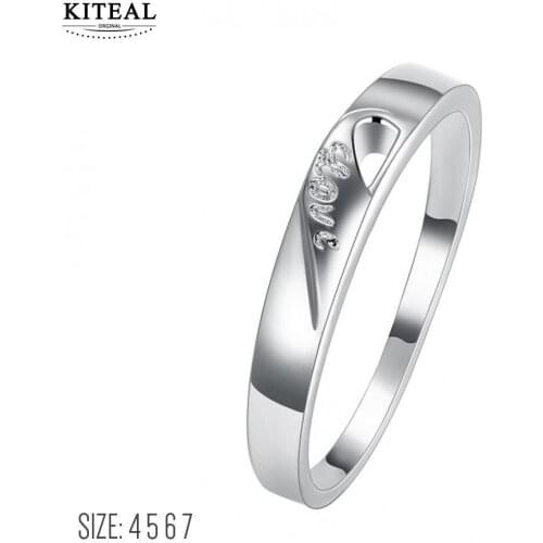 KITEAL Newest silver plated size 4 5 6 7 Perfume women wedding rings Valentine gift Love aneis fine fashion jewelry