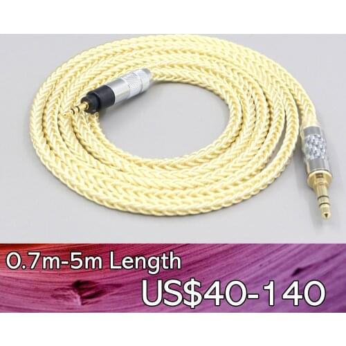 LN007649 8 Core Gold Plated + Palladium Silver OCC Cable For Sennheiser Urbanite XL On/Over Ear Earphone Headset Headphone