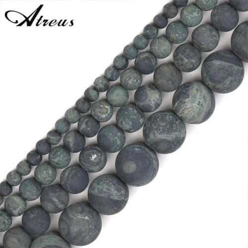 4-12mm Matte Natural Stone Round Green Eye Bonus Fashion Atreus New For Jewelry Making Suitable For Men Or Women