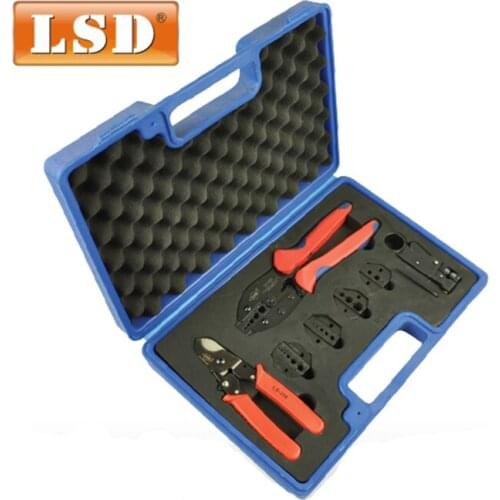 Coaxial crimping tool set LY-05H-5A2 CRIMPING TOOLS for BNC connectors RG58/6 cable Wire cutters and Wire strippers tool kits