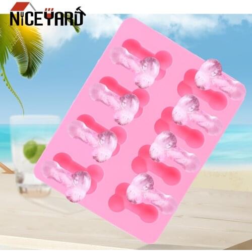 NICEYARD Ice Cube Tray Cake Mold 8 Holes Penis Shape Chocolate Moulds kitchen Tools Cake Decorating Tools