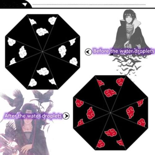 New color changing umbrella anime ninja death note Attack On Titan Fairy Tail Cosplay manual umbrella