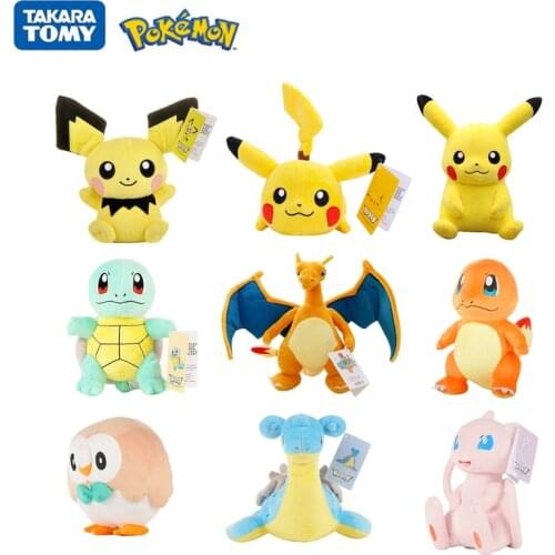 Official Genuine Pokemon Pikachu Elf Pokémon Doll Kawaii Cartoon Plush Toy Puppet Doll Pillow Child Birthday Gift For Girl