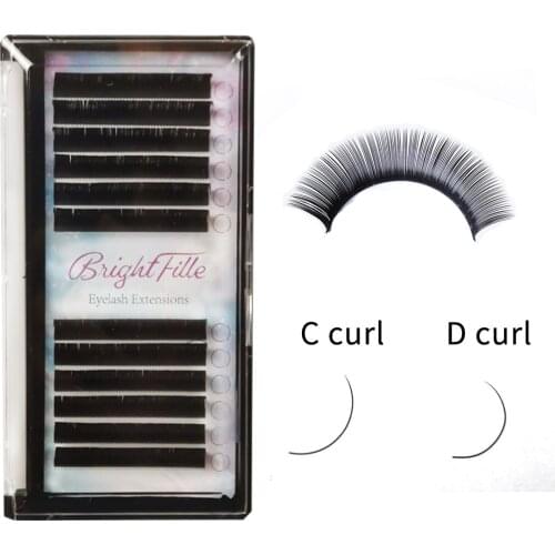 Eyelash Extensions False Mink 12 Rows Lashes Individual Eyelashes Soft Natural Fake Eyelash Lash Extension Tools