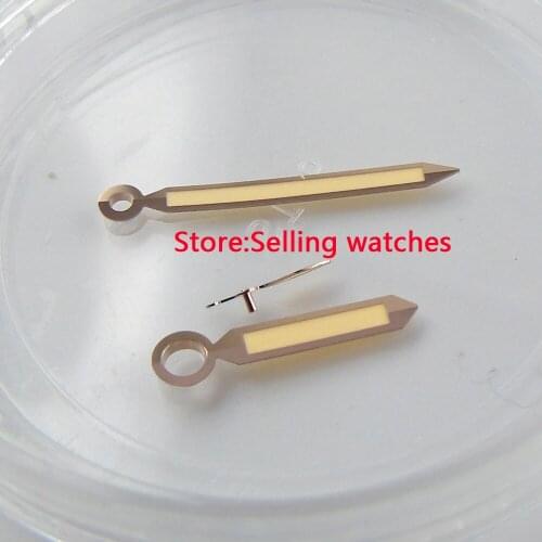 Parnis rose golden super lume watch hands for 47mm case 6497 6498 movment