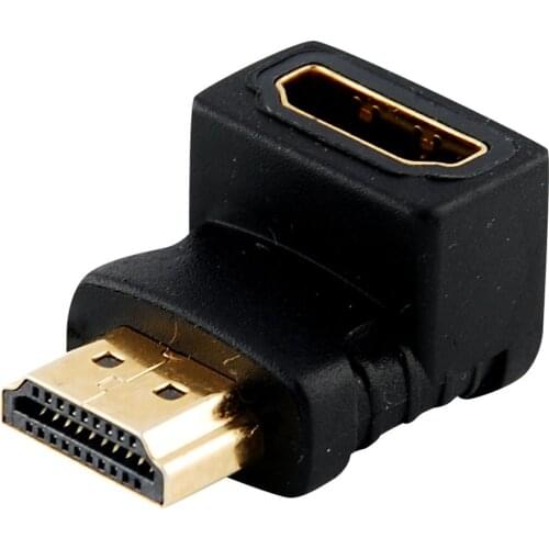 HDMI Male To Female Right Angle Connector Adapter 90 Degree Extender 1080P HDTV HDMI 19-pin Standard Full Size Male Female