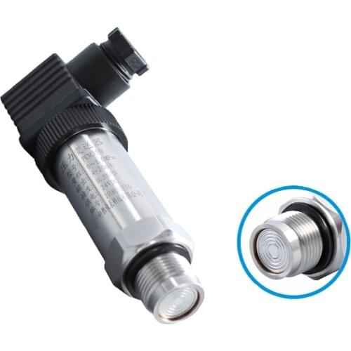 Flat membrane pressure transmitter film pressure sensor stainless steel 304 4-20MA 0-10V diffusion silicon pressure transducer