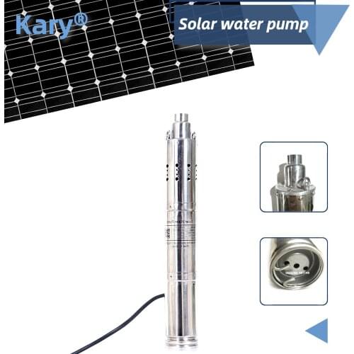 1HP 1.5HP dc 24v lift 120m 50L/Min submersible water pump solar water pump with built-in controller by Kary