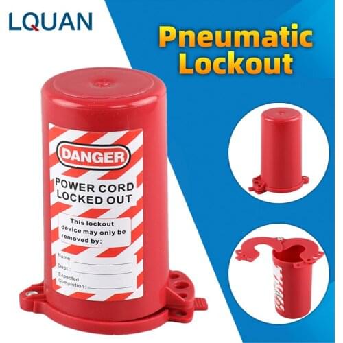 Polypropylene Cylinder Tank Lockout Industrial general purpose Safety lock for gas cylinder valve Stop lock for gas air pipeline
