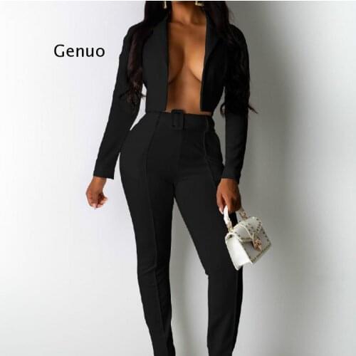 Work Pant 2 Piece Set for Women Business Interview Suit V Neck Uniform Smil Blazer and Pencil Pant Office Lady Outfits