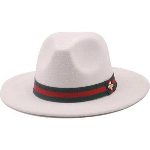 Autumn winter Womens hat fedoras Mens hat felt warm panama hat black chapel Wedding picture fashion Jazz Hat European American