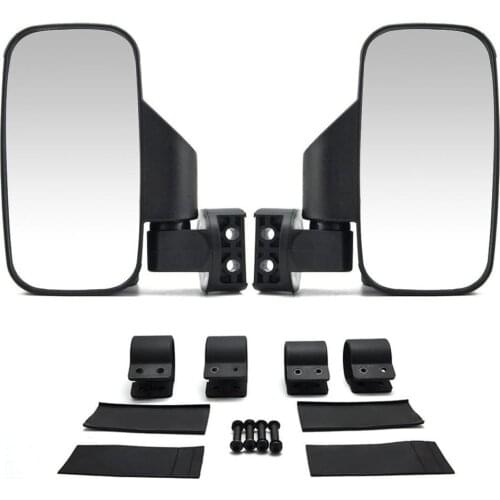SL-UTV-8 End Mirrors Rectangle Billet Aluminum Black Anti-Glare Motorbike Side Rearview Mirrors For Beach Buggy