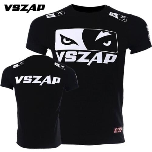 VSZAP MMA Boxing Sports t shirt Muay Thai Fighting Fitness Elasticity shirt Sweatshirts boxing clothing muay thai shorts mma