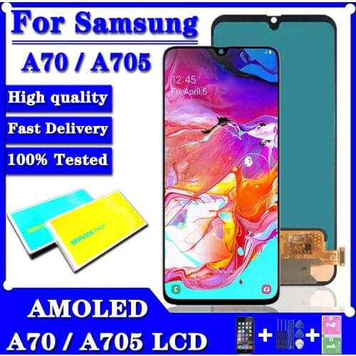 Super Amoled For Samsung Galaxy A70 2019 A705 A705F A705DS LCD Screen For Samsung Galaxy A70 LCD Display