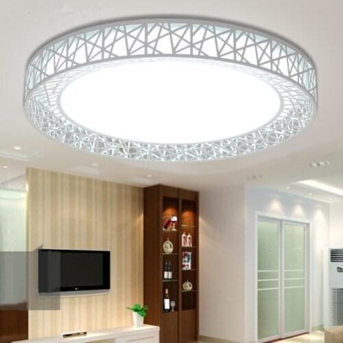 Led ceiling lamp round living room lamp atmosphere creative modern minimalist ceiling lamp birds nest restaurant master bedroom