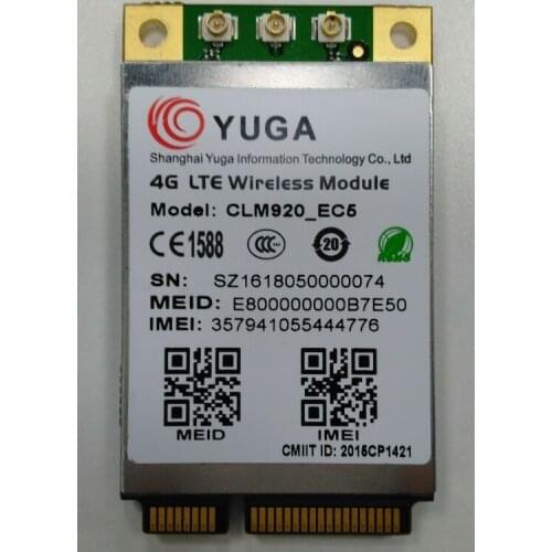 YUGA CLM920-EC5 LTE mini Pcie CDMA1X/CDMA EVDO Rev.A 100% New&Original wireless module in the stock free shipping