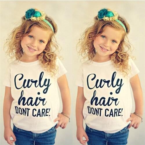 2020 White Letter Print Baby Girl T Shirts Summer Kids Boys Girls T-Shirts Clothes Cotton Toddler Tops Toddler Girl Tee Shirts