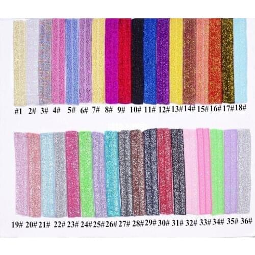 300 yards/ lot ,15mm Solid Glitter Color Shiny FOE Foldover Elastic Band Elastic Line Lace Trim Waist Band Sewing Garment