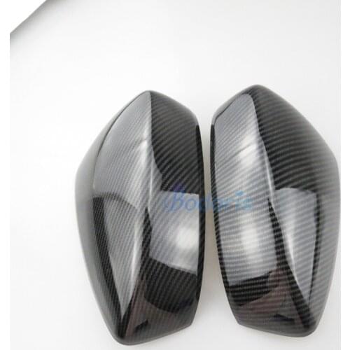 Accessories For Mazda Atenza 2018 Carbon Fiber Color Mirror Overlay Rearview Cover Panel Chrome Car Styling