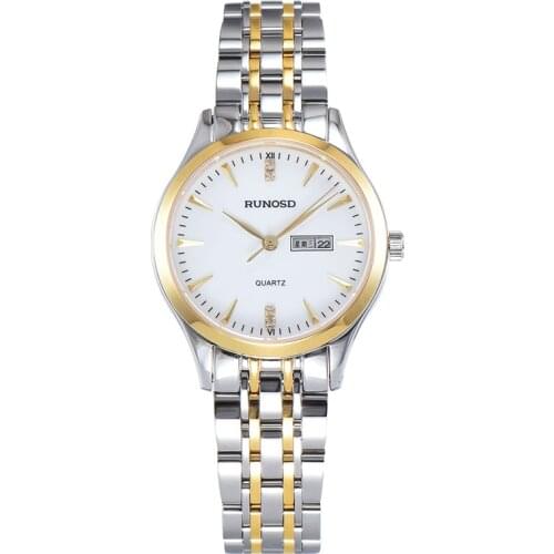 RUNOSD Ladies Watch Luxury Zircon Week Calendar miyota Quartz Movement Sapphire Crystal Stainless Steel Stainless Steel 5217L