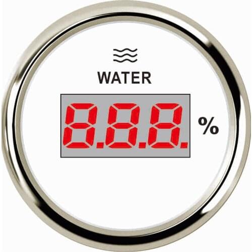 SAMDO 0-190ohm Signal Water Level Gauge 52mm Universal Digital Water Level Meter For Boat Car Motorcycle