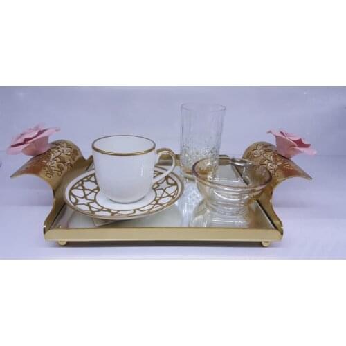 DOLBOVI Biev tek personality 5 part Gold rose coffee cup pad EHM071 mug кружка coffee cup cup