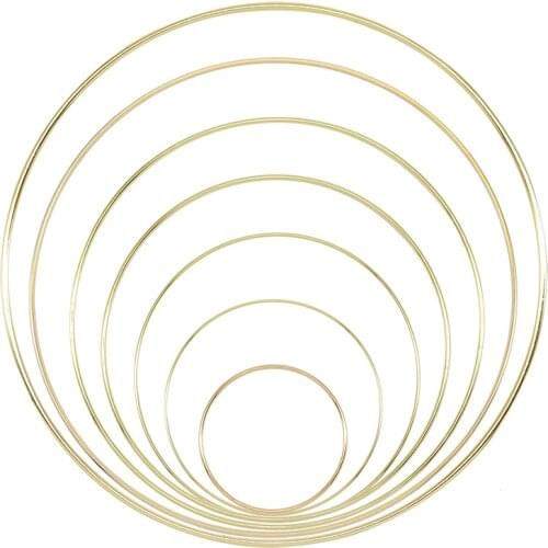 10-40cm Artificial Metal Easter Flower Wreath Iron Ring Wedding Party Deco Supplies DIY Floral Hoop Crafts Home Hanging Ornament