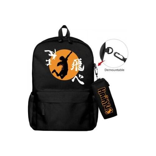 IVYYE Haikyuu A253506 Fashion Canvas Backpacks Rucksacks Cartoon School Backpack Casual Bags travel Knapsack Unisex