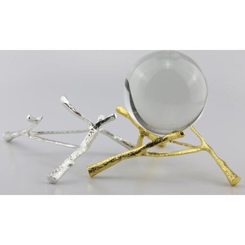 Metal Display Stand for 100mm Crystal Glass Lens Ball 10cm Divination Photography Lensball Base Big Magic Sphere Globe Holder