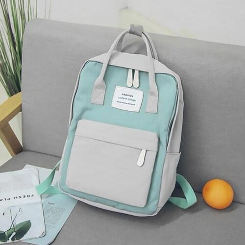 2021 Fashion Women Waterproof Canvas Backpack Female School Bag For Teenagers Girl Harajuku Hight Quality Shoulder Rucksack