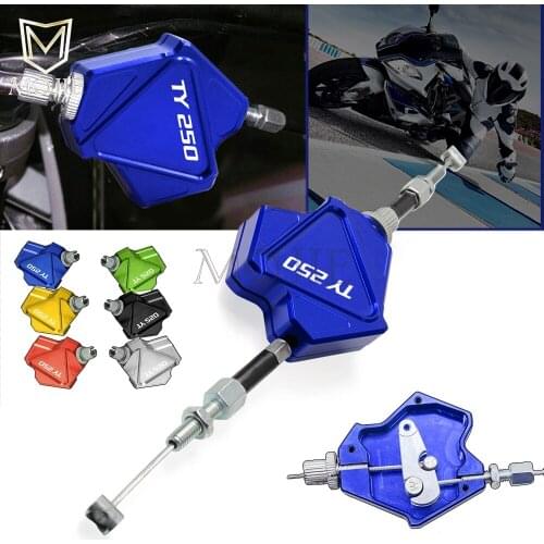 Motorcycle CNC Aluminum Stunt Clutch Lever Easy Pull Cable System For YAMAHA TY250 TY 250 1991-1996 1992 1993 1994 1995