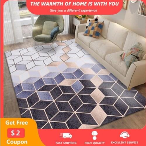 Geometry Printed Area Rugs Bedroom Plus Size Living Room Bathroom Floor Large Rug Modern Dome Decoration Drop Shipping tapis