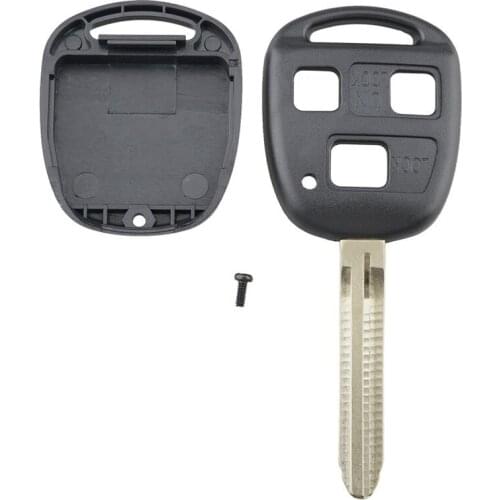 Portable 3 Button Blade Uncut Remote Car Key Shell Case Fob Covers Car Accessories Durable Car Key Case