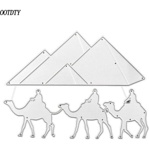 Desert Camel Metal Cutting Dies Stencil DIY Scrapbooking Album Stamp Paper Card Embossing Crafts Decor